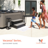 Caldera Spas Vacanza Series Quick Start Guide